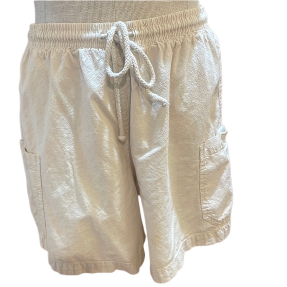 Erika shorts 100% cargo cotton drawstring, elastic waist women’s size PS petite